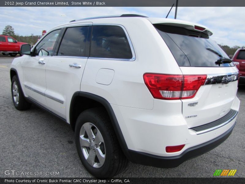 Stone White / Black 2012 Jeep Grand Cherokee Limited