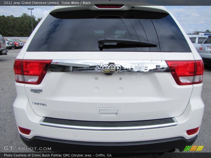 Stone White / Black 2012 Jeep Grand Cherokee Limited