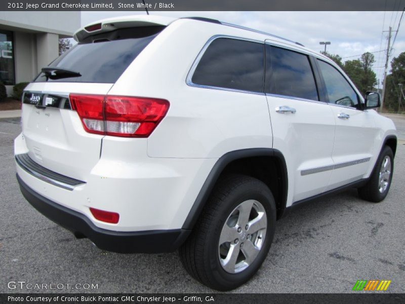 Stone White / Black 2012 Jeep Grand Cherokee Limited