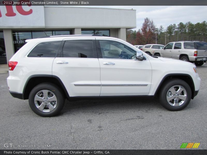 Stone White / Black 2012 Jeep Grand Cherokee Limited