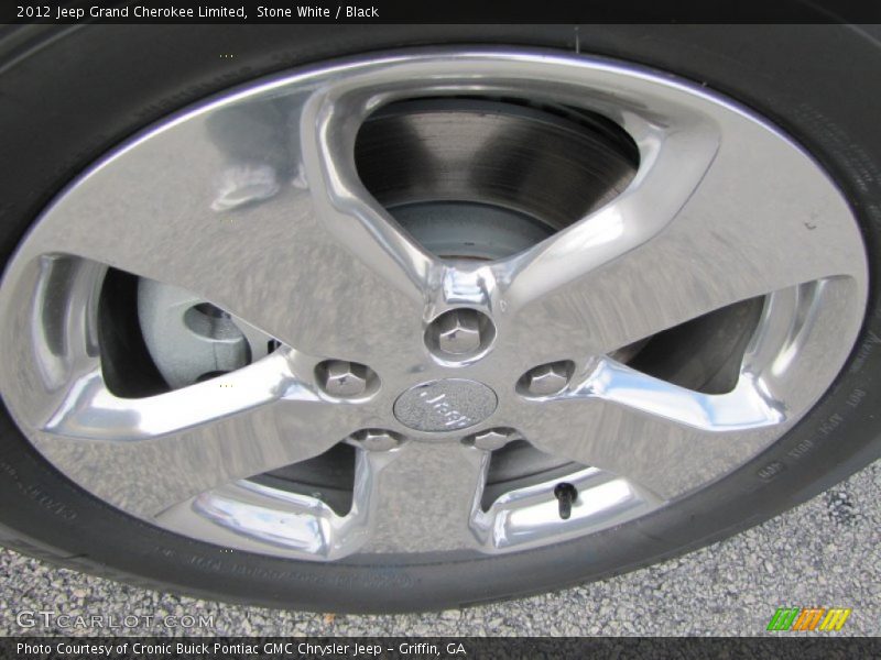 Stone White / Black 2012 Jeep Grand Cherokee Limited