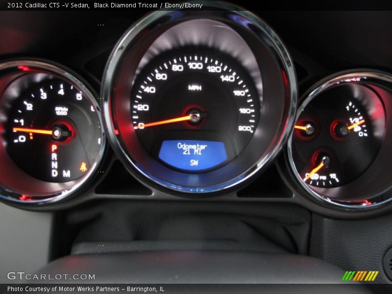 Black Diamond Tricoat / Ebony/Ebony 2012 Cadillac CTS -V Sedan