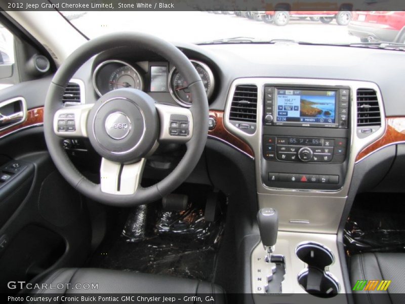 Stone White / Black 2012 Jeep Grand Cherokee Limited