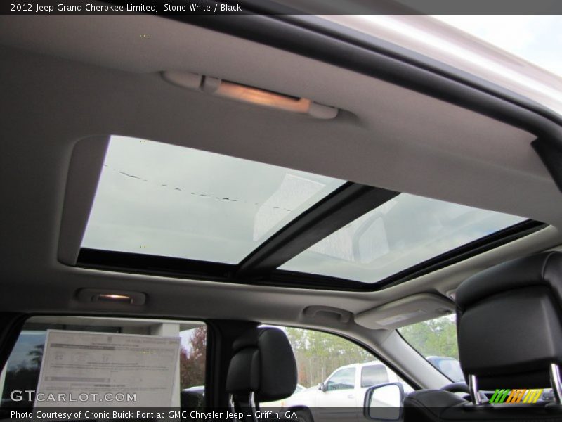 Stone White / Black 2012 Jeep Grand Cherokee Limited