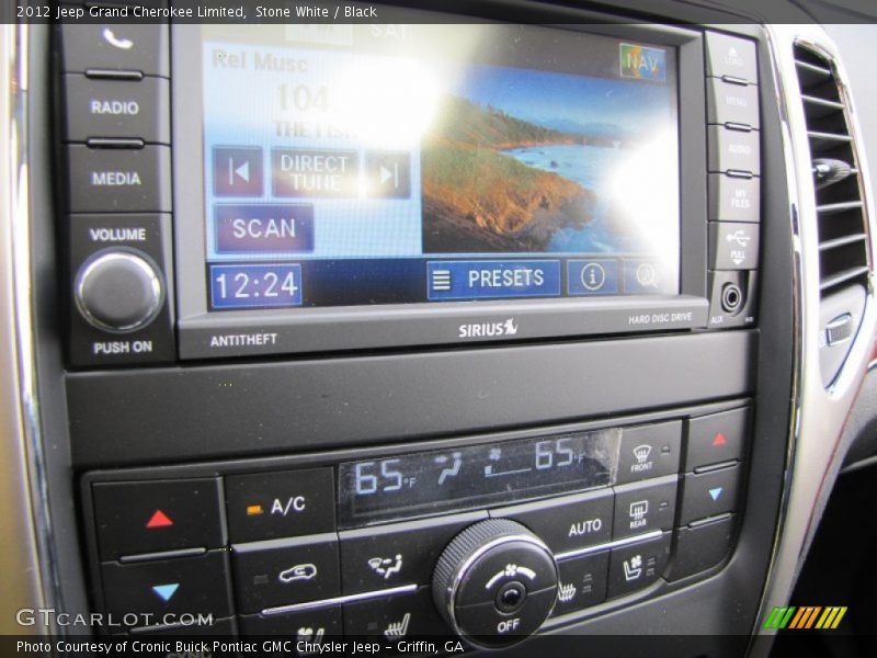 Stone White / Black 2012 Jeep Grand Cherokee Limited
