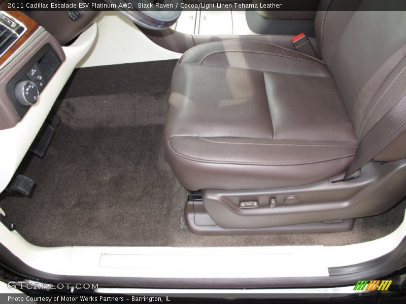  2011 Escalade ESV Platinum AWD Cocoa/Light Linen Tehama Leather Interior