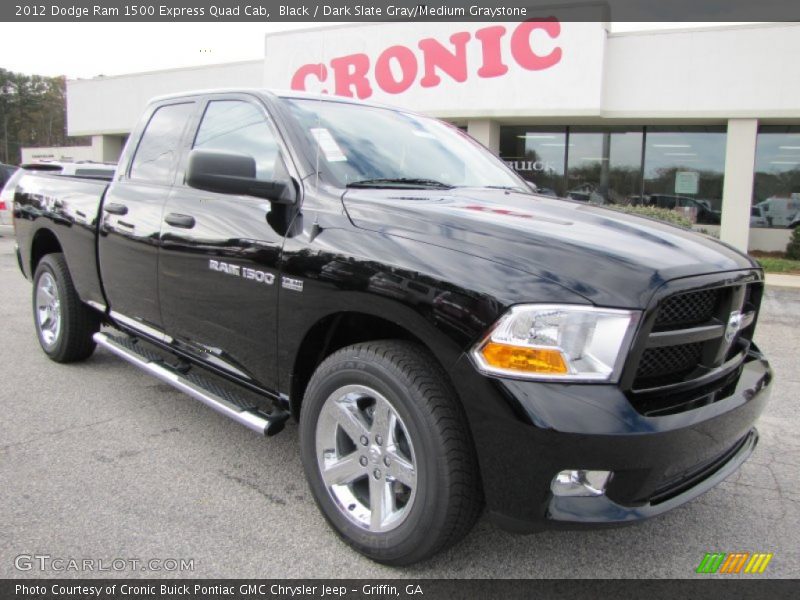 Black / Dark Slate Gray/Medium Graystone 2012 Dodge Ram 1500 Express Quad Cab