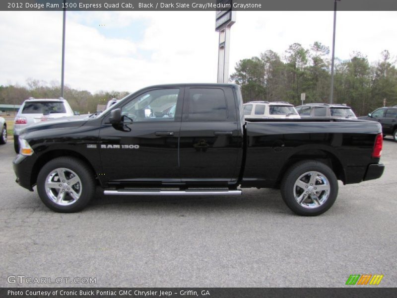 Black / Dark Slate Gray/Medium Graystone 2012 Dodge Ram 1500 Express Quad Cab