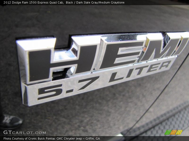 Black / Dark Slate Gray/Medium Graystone 2012 Dodge Ram 1500 Express Quad Cab