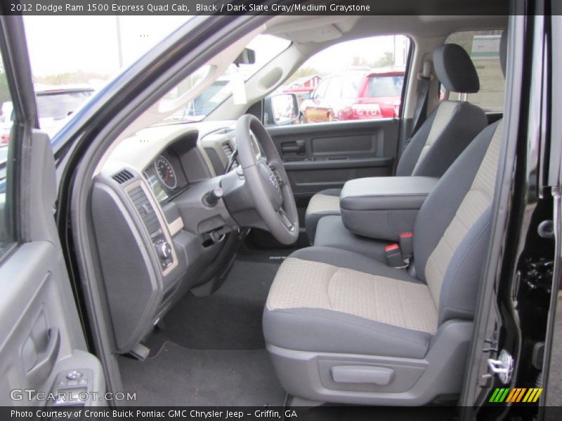 Black / Dark Slate Gray/Medium Graystone 2012 Dodge Ram 1500 Express Quad Cab