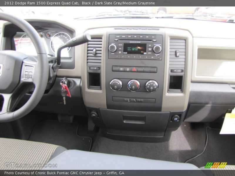 Black / Dark Slate Gray/Medium Graystone 2012 Dodge Ram 1500 Express Quad Cab
