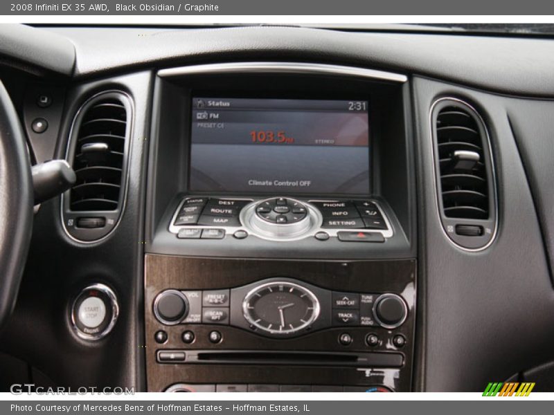 Black Obsidian / Graphite 2008 Infiniti EX 35 AWD