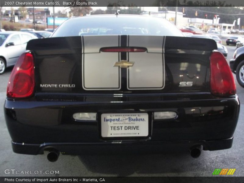 Black / Ebony Black 2007 Chevrolet Monte Carlo SS