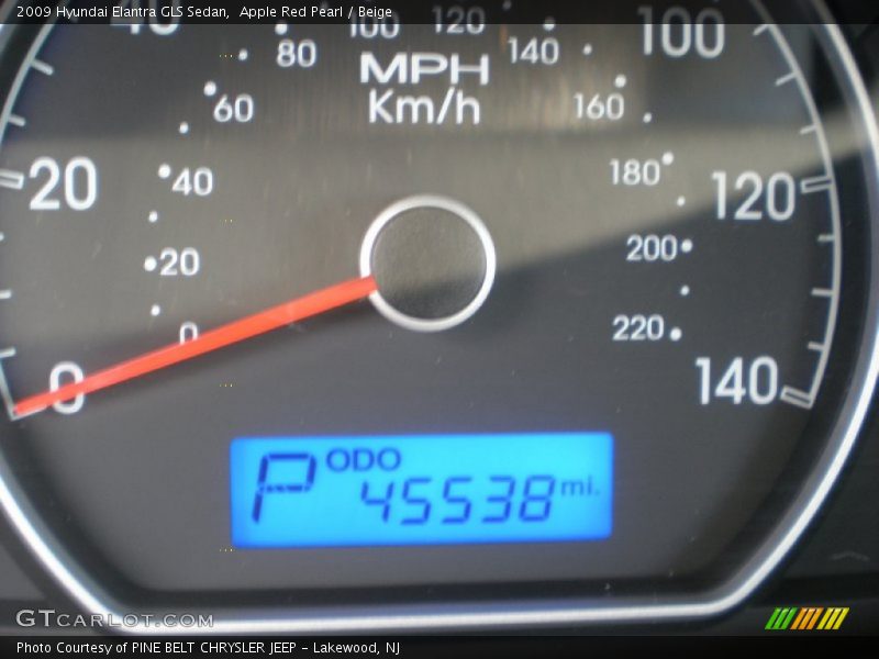 Apple Red Pearl / Beige 2009 Hyundai Elantra GLS Sedan