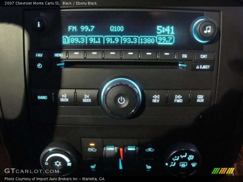Audio System of 2007 Monte Carlo SS