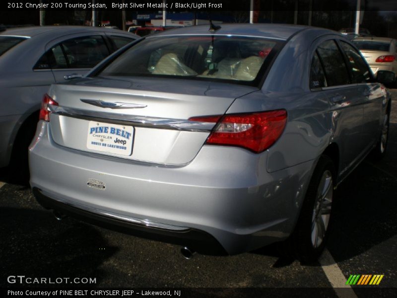 Bright Silver Metallic / Black/Light Frost 2012 Chrysler 200 Touring Sedan