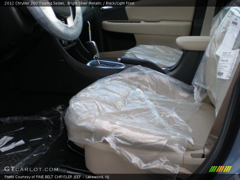 Bright Silver Metallic / Black/Light Frost 2012 Chrysler 200 Touring Sedan