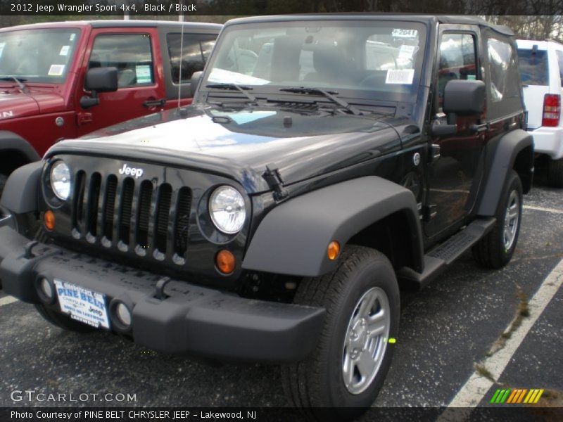 Black / Black 2012 Jeep Wrangler Sport 4x4
