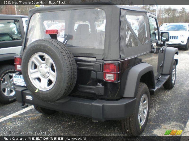 Black / Black 2012 Jeep Wrangler Sport 4x4