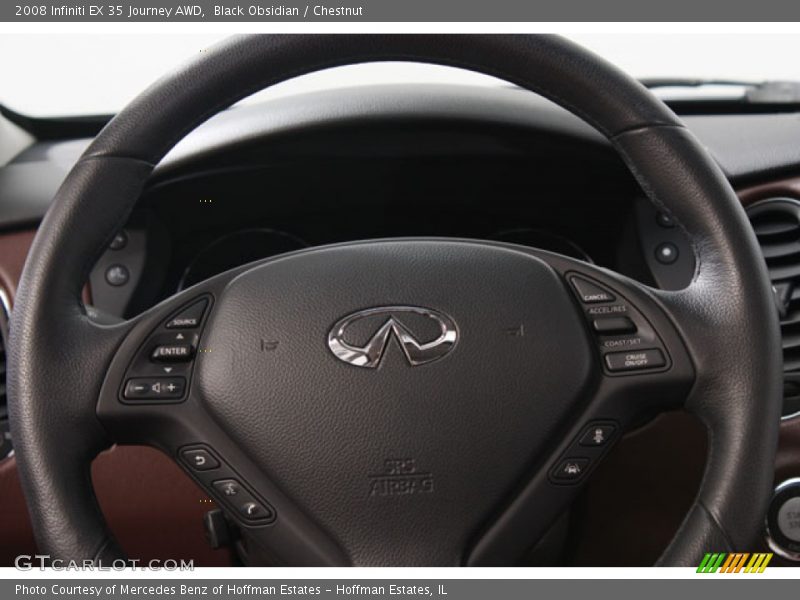 Black Obsidian / Chestnut 2008 Infiniti EX 35 Journey AWD