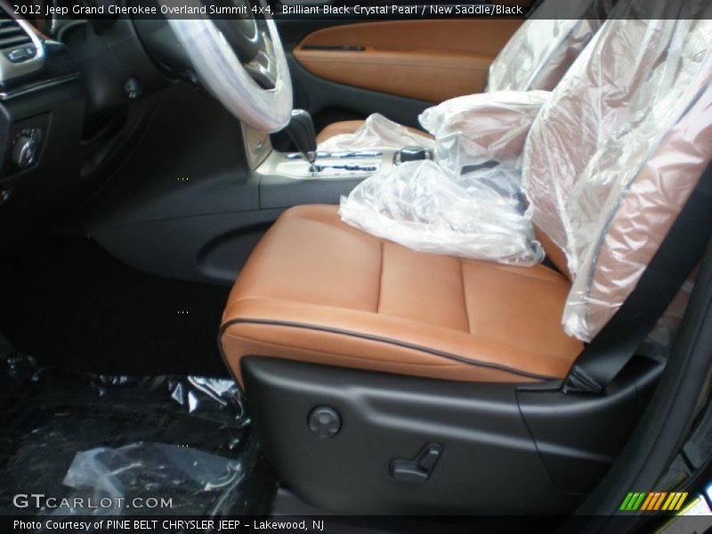 Brilliant Black Crystal Pearl / New Saddle/Black 2012 Jeep Grand Cherokee Overland Summit 4x4