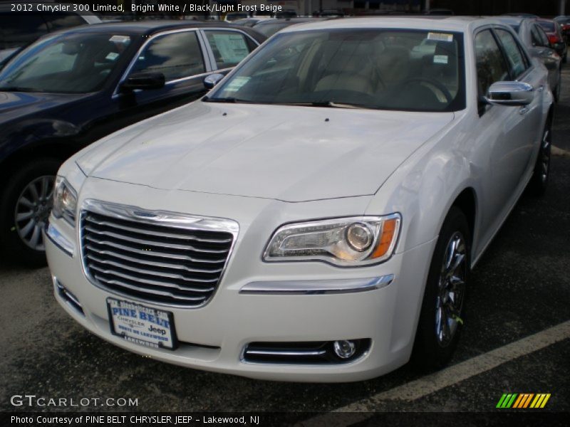 Bright White / Black/Light Frost Beige 2012 Chrysler 300 Limited