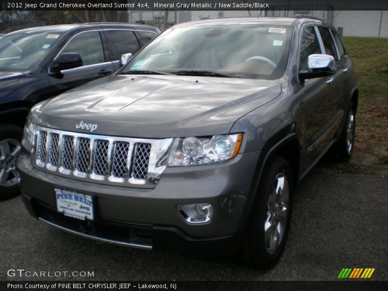 Mineral Gray Metallic / New Saddle/Black 2012 Jeep Grand Cherokee Overland Summit 4x4