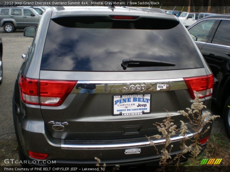 Mineral Gray Metallic / New Saddle/Black 2012 Jeep Grand Cherokee Overland Summit 4x4
