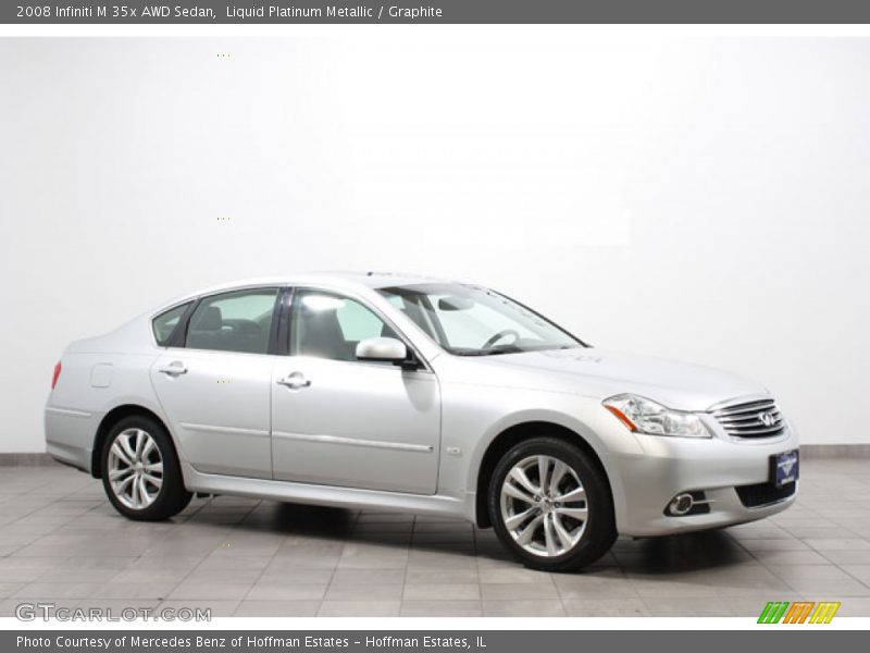 Liquid Platinum Metallic / Graphite 2008 Infiniti M 35x AWD Sedan