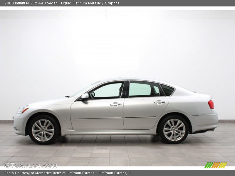 Liquid Platinum Metallic / Graphite 2008 Infiniti M 35x AWD Sedan