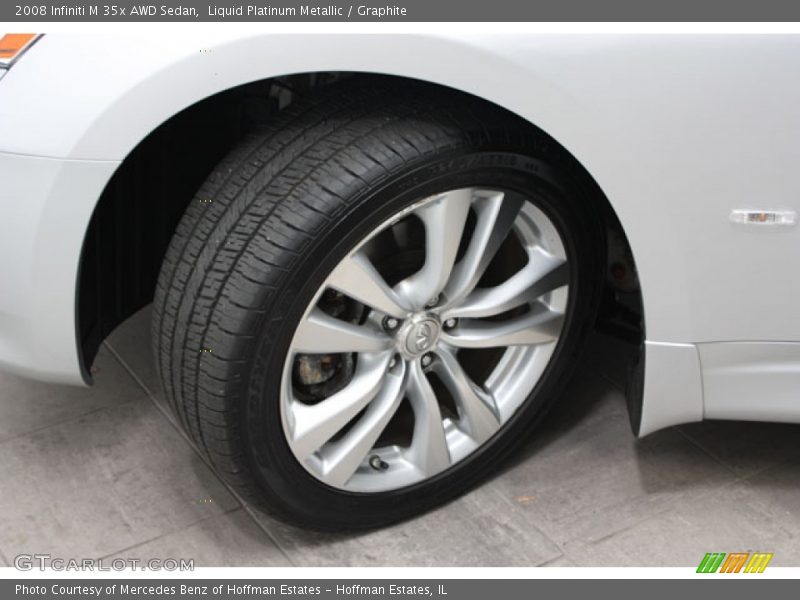 Liquid Platinum Metallic / Graphite 2008 Infiniti M 35x AWD Sedan