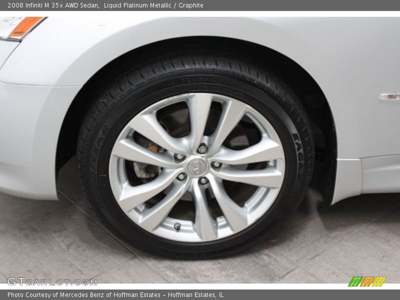 Liquid Platinum Metallic / Graphite 2008 Infiniti M 35x AWD Sedan