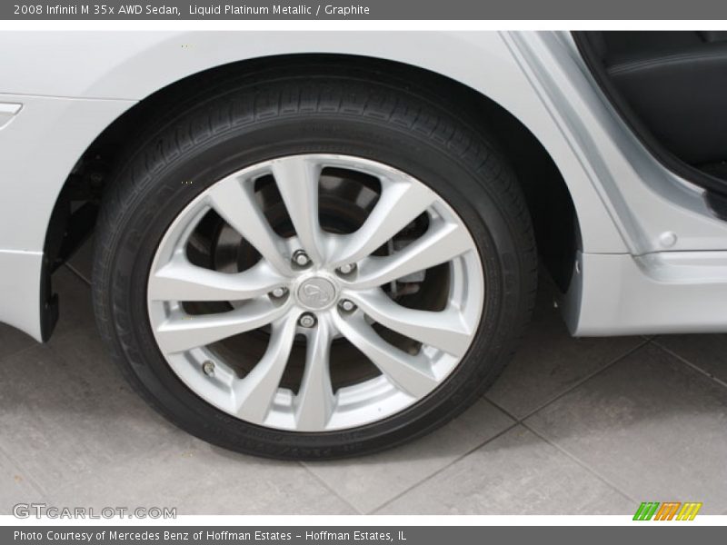 Liquid Platinum Metallic / Graphite 2008 Infiniti M 35x AWD Sedan