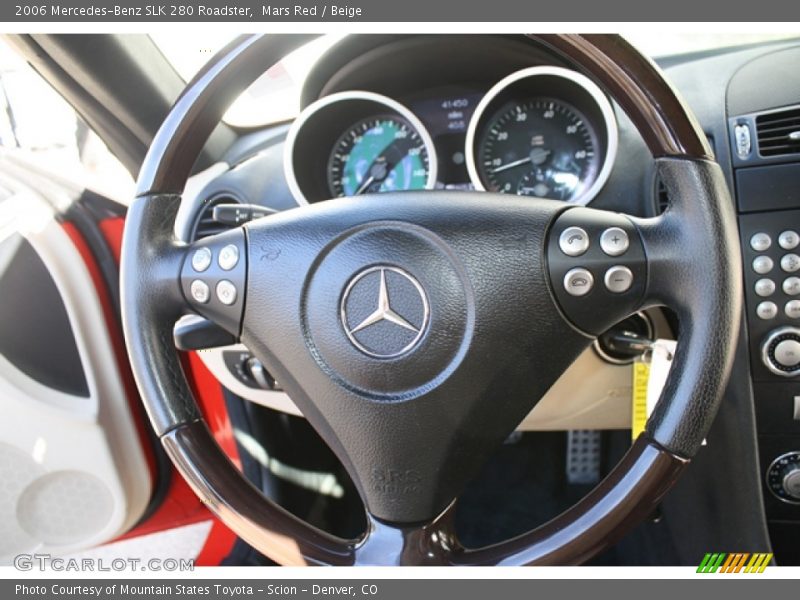 Mars Red / Beige 2006 Mercedes-Benz SLK 280 Roadster