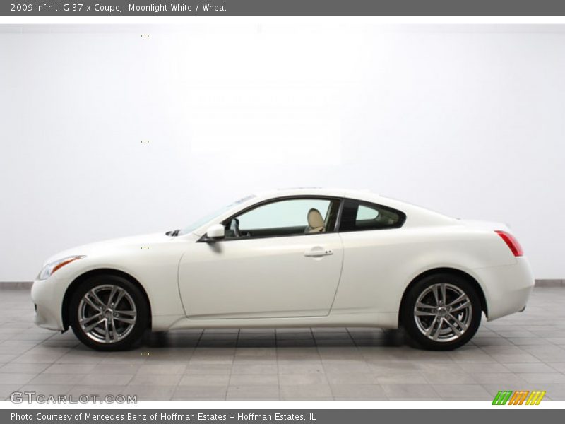 Moonlight White / Wheat 2009 Infiniti G 37 x Coupe