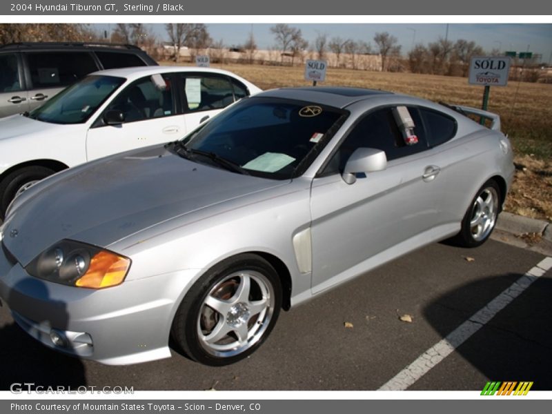 Sterling / Black 2004 Hyundai Tiburon GT