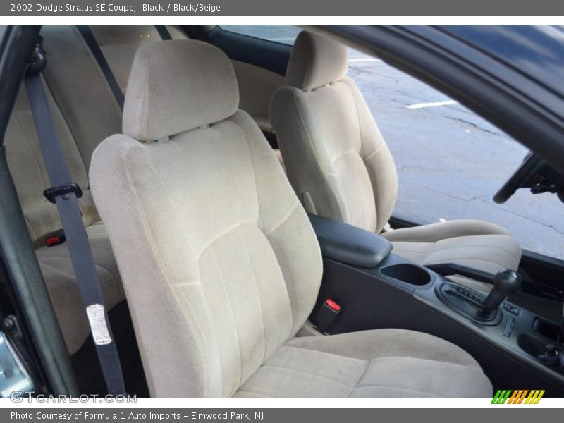  2002 Stratus SE Coupe Black/Beige Interior