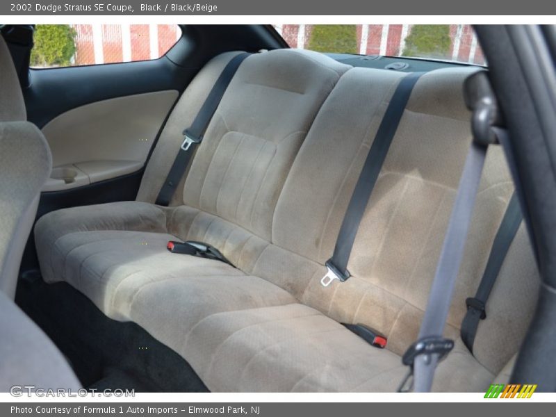  2002 Stratus SE Coupe Black/Beige Interior