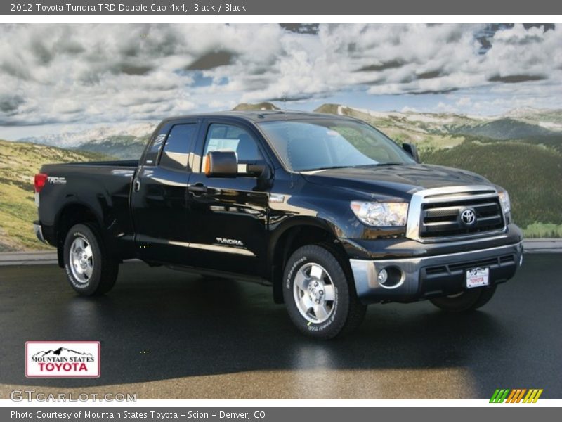 Black / Black 2012 Toyota Tundra TRD Double Cab 4x4