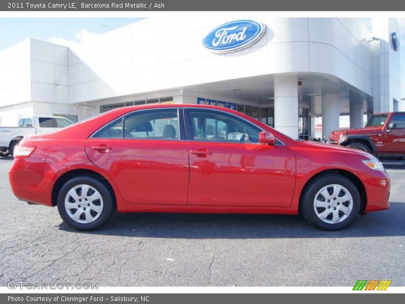 Barcelona Red Metallic / Ash 2011 Toyota Camry LE