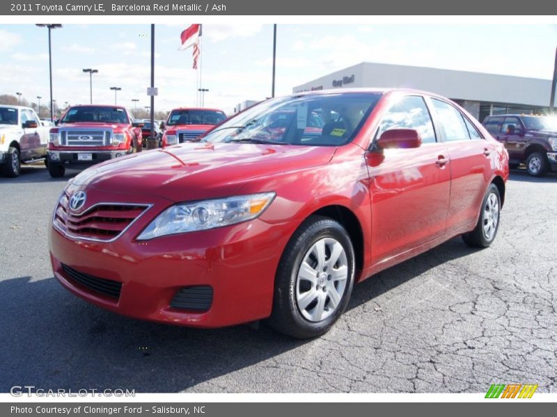 Barcelona Red Metallic / Ash 2011 Toyota Camry LE