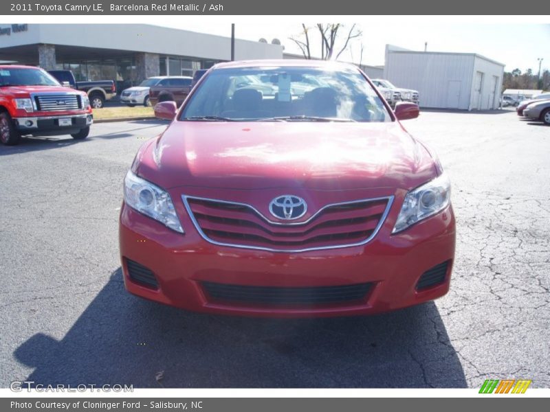 Barcelona Red Metallic / Ash 2011 Toyota Camry LE