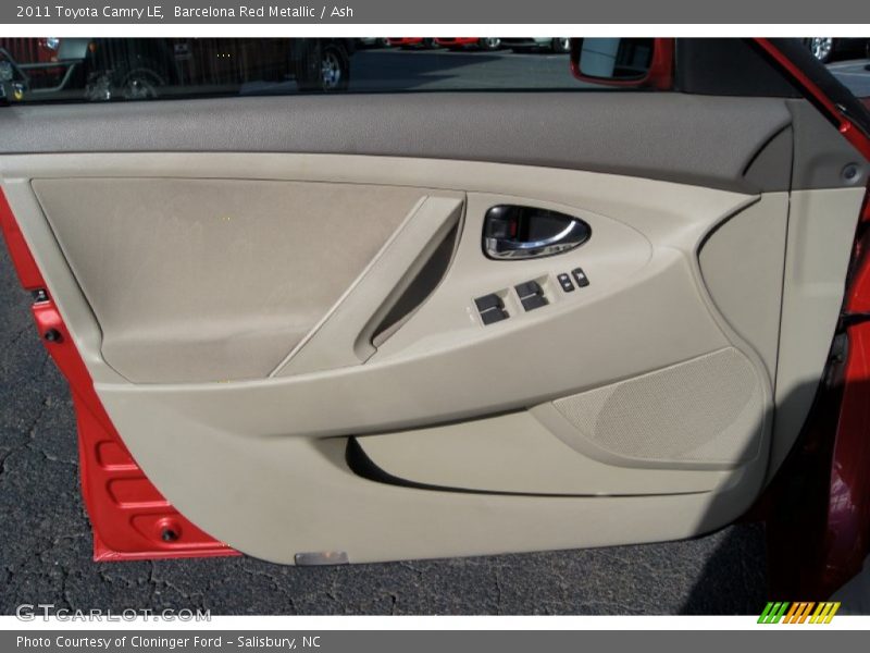 Barcelona Red Metallic / Ash 2011 Toyota Camry LE