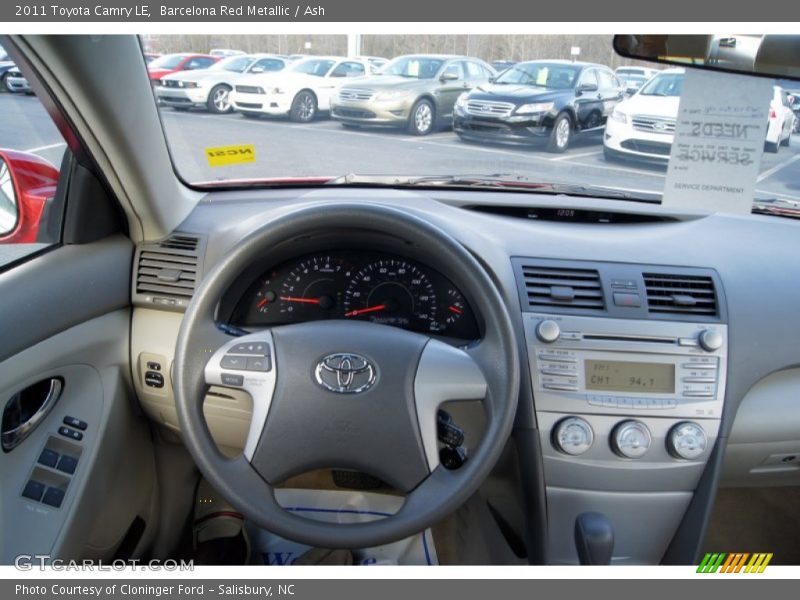 Barcelona Red Metallic / Ash 2011 Toyota Camry LE