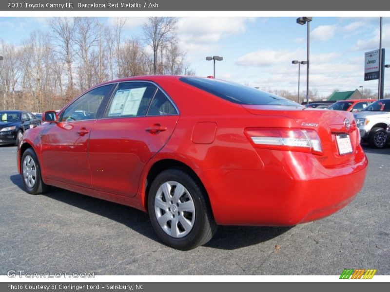 Barcelona Red Metallic / Ash 2011 Toyota Camry LE