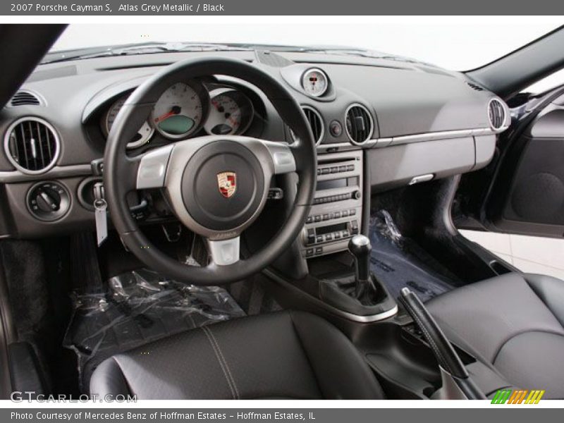 Atlas Grey Metallic / Black 2007 Porsche Cayman S