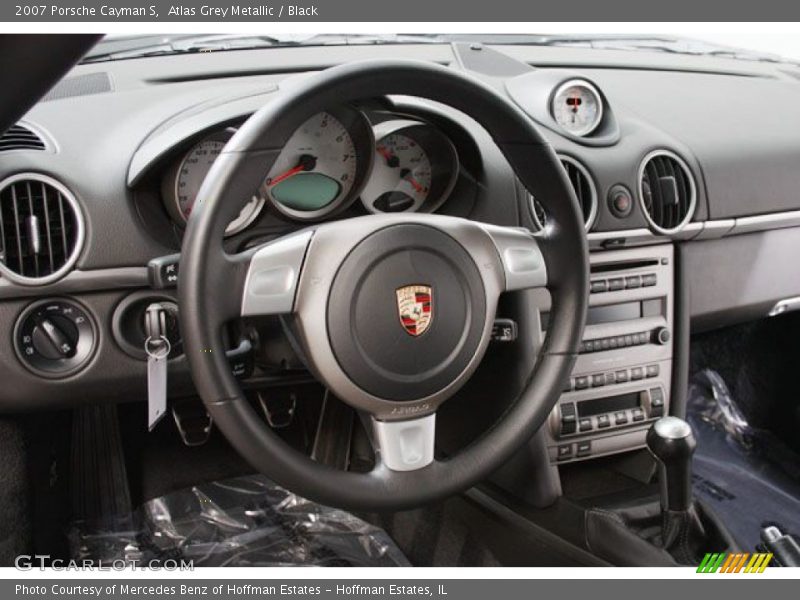 Atlas Grey Metallic / Black 2007 Porsche Cayman S