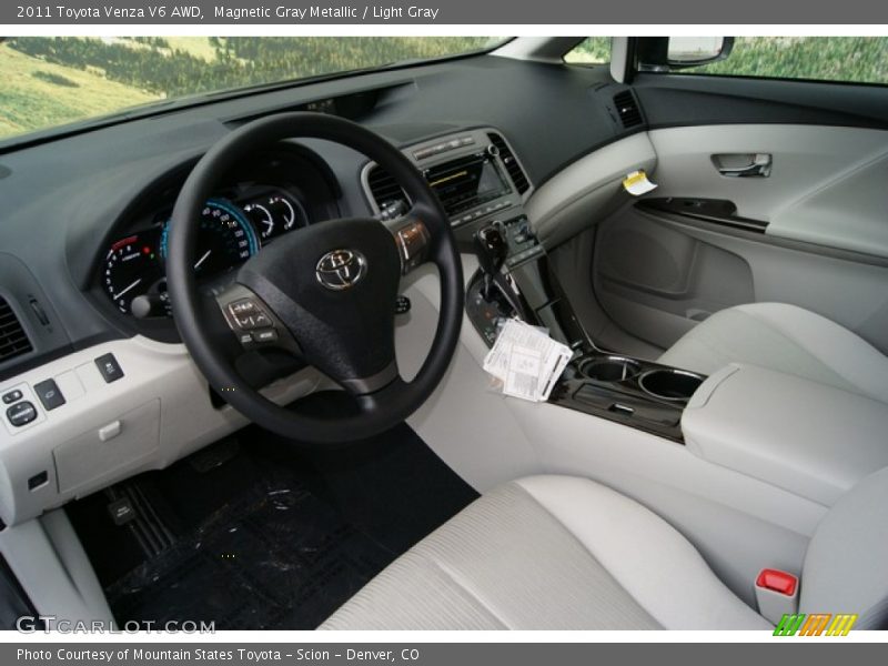 Magnetic Gray Metallic / Light Gray 2011 Toyota Venza V6 AWD