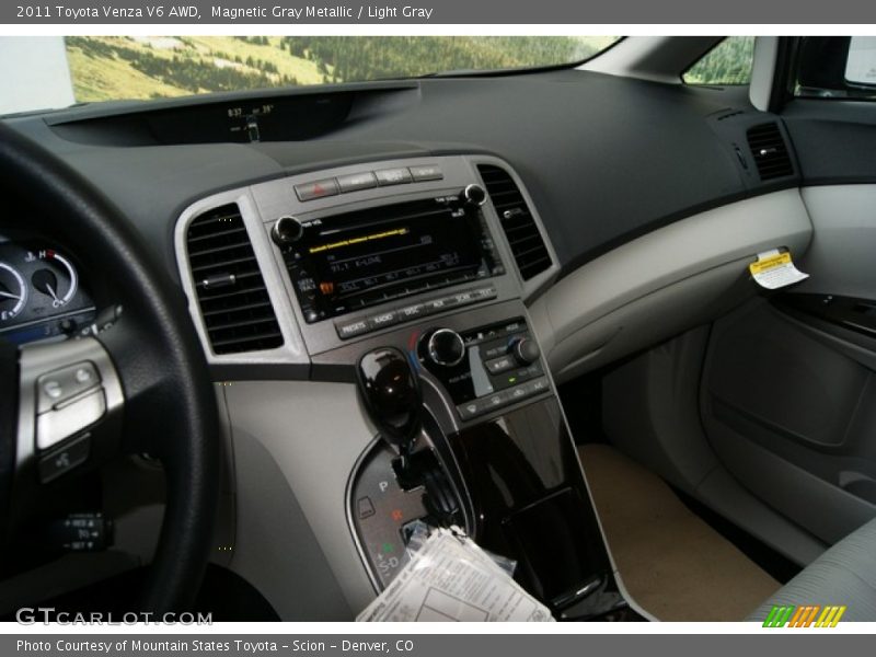 Magnetic Gray Metallic / Light Gray 2011 Toyota Venza V6 AWD
