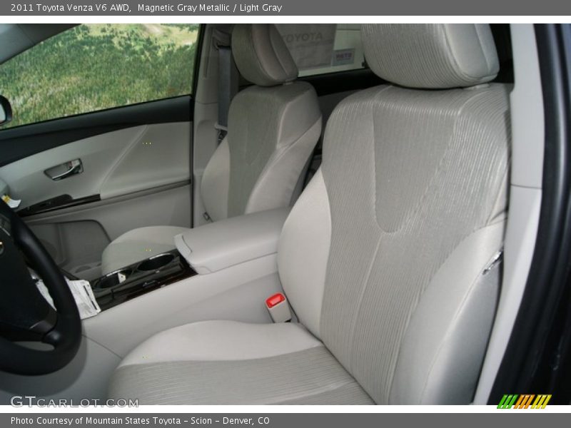 Magnetic Gray Metallic / Light Gray 2011 Toyota Venza V6 AWD